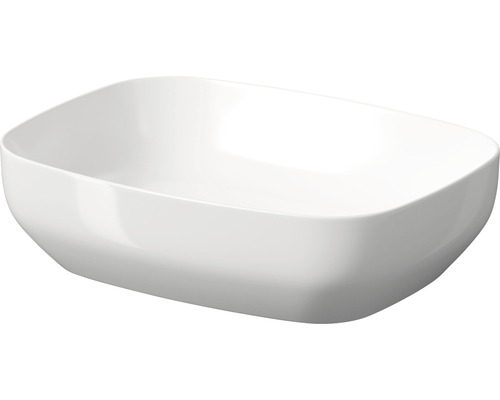 Umývadlo na dosku Cersanit Larga sanitárna keramika biela 50x38,5x13,5 cm CCWT1000756401