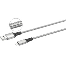 Dátový kábel MFI 8 PINS 2,5m strieborná-thumb-0