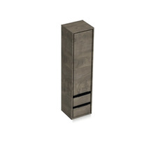 Vysoká skrinka s dvierkami a dvoma zásuvkami