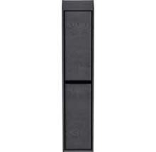 Úzka sivá skrinka s dreveným vzorom