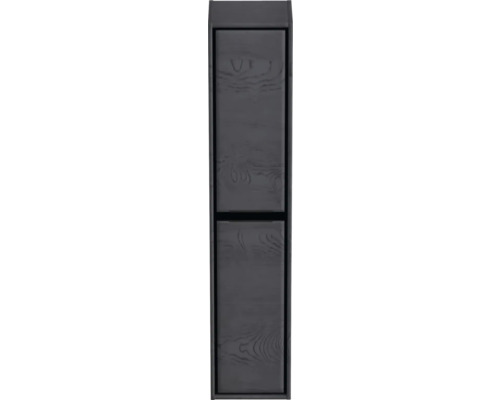 Úzka sivá skrinka s dreveným vzorom