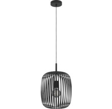 Závesná lampa s kovovým lamelovým tienidlom