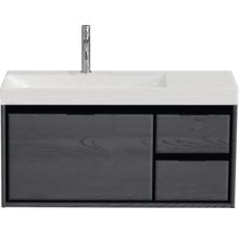 Umývadlo s umývadlovou skrinkou a batériou