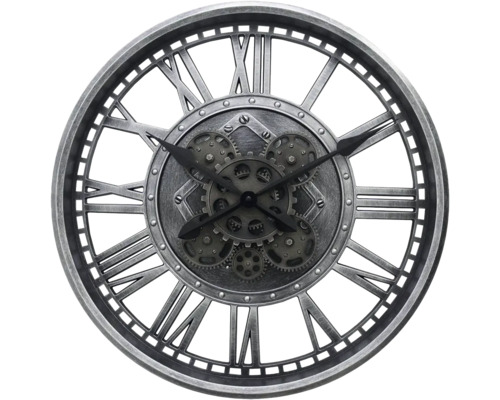 Nástenné hodiny s pohyblivými ozubenými kolesami Ø50,8 cm