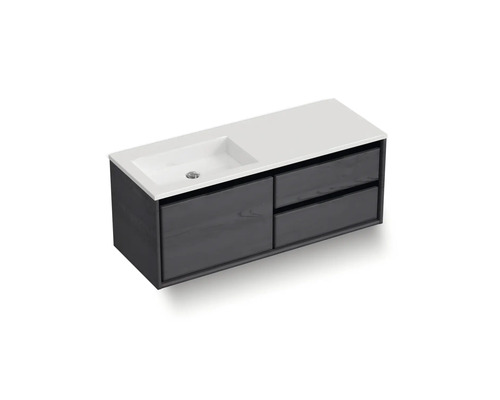 Skrinka pod umývadlo s umývadlom a dvoma zásuvkami