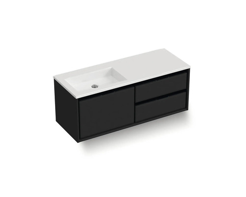 Skrinka pod umývadlo s umývadlom a zásuvkami