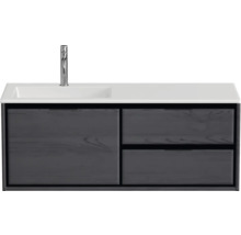 Skrinka pod umývadlo s dvomi zásuvkami a umývadlom na dosku