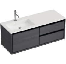 Skrinka pod umývadlo s dvomi zásuvkami, umývadlom a batériou