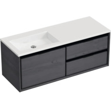 Skrinka pod umývadlo s dvomi zásuvkami a umývadlom