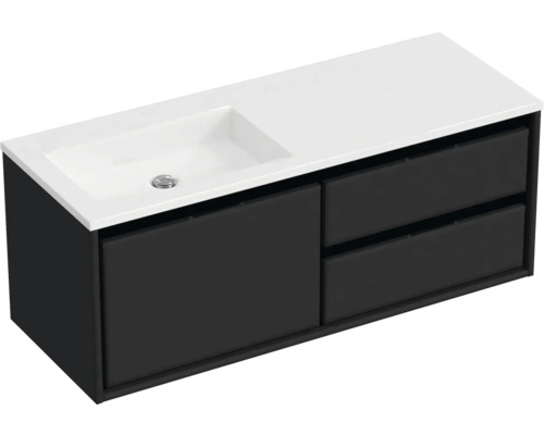 Skrinka pod umývadlo s umývadlom a dvoma zásuvkami