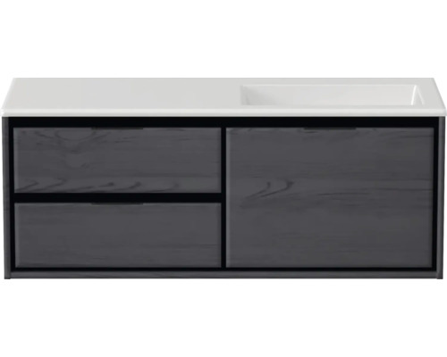 Skrinka pod umývadlo so zásuvkami a umývadlom na dosku