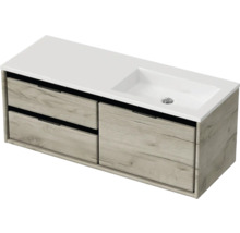 Skrinka pod umývadlo s dvomi zásuvkami a umývadlom