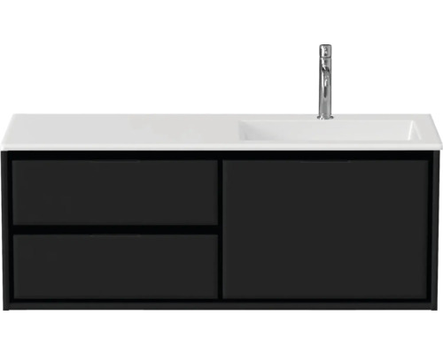 Skrinka pod umývadlo s dvoma zásuvkami, jednými dverami, umývadlom a batériou