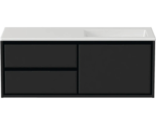 Skrinka pod umývadlo s dvomi zásuvkami a jednými dvierkami