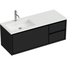 Umývadlo so skrinkou, umývadlom, batériou a zásuvkami