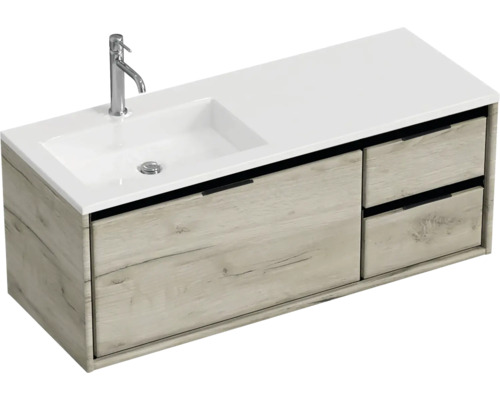 Skrinka pod umývadlo s umývadlom a vodovodnou batériou