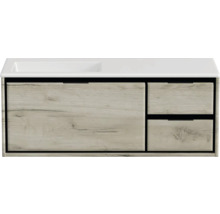 Skrinka pod umývadlo so zásuvkami s dreveným dizajnom