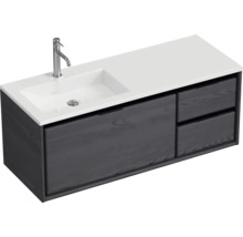 Skrinka pod umývadlo s umývadlom, batériou a zásuvkami