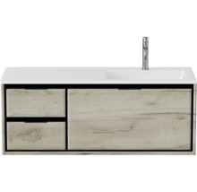 Skrinka pod umývadlo s dvomi zásuvkami, umývadlom a batériou