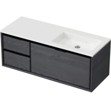 Skrinka pod umývadlo so zásuvkami a umývadlom na dosku