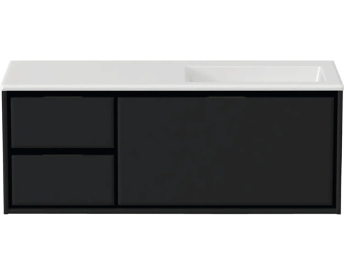 Skrinka pod umývadlo s dvoma zásuvkami a jednými dverami