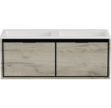 Skrinka pod umývadlo s dvomi zásuvkami a umývadlom