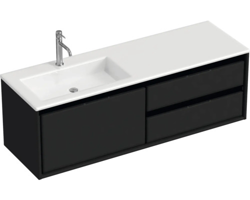 Skrinka pod umývadlo s umývadlom a dvoma zásuvkami