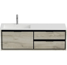 Umývadlová skrinka s dvomi zásuvkami a umývadlom