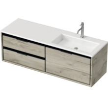 Skrinka pod umývadlo s umývadlom a dvoma zásuvkami