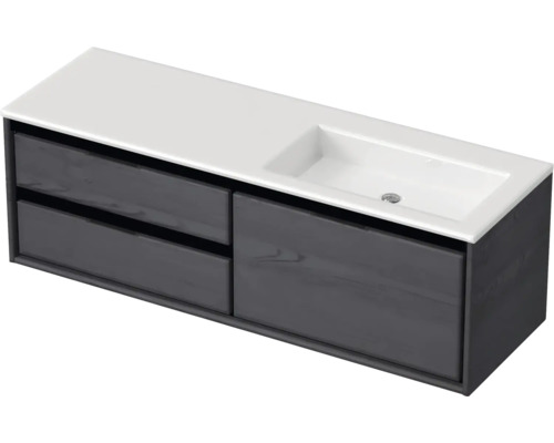 Skrinka pod umývadlo s dvomi zásuvkami a umývadlom