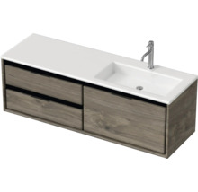 Umývadlo s umývadlovou skrinkou, umývadlom, batériou a zásuvkami