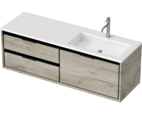 Umývadlo so skrinkou, umývadlom, zásuvkami a batériou