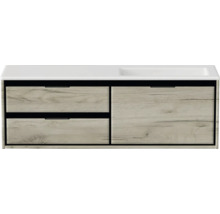 Skrinka pod umývadlo s dvomi zásuvkami a umývadlom