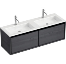 Skrinka pod umývadlo s dvoma umývadlami a dvoma zásuvkami