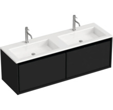 Umývadlo s dvoma umývadlami a spodnou skrinkou