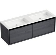 Skrinka pod umývadlo s dvojitým umývadlom a dvoma zásuvkami