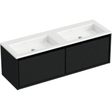 Umývadlová skrinka s dvomi umývadlami a spodnou skrinkou do kúpeľne