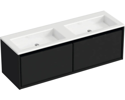 Skrinka pod umývadlo s dvoma umývadlami