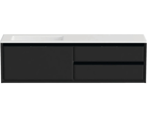 Skrinka pod umývadlo s dvoma zásuvkami a jednými dverami