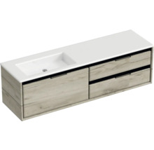 Skrinka pod umývadlo s dvomi zásuvkami a umývadlom