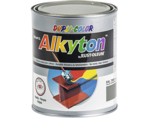 Samozákladová farba na hrdzu a drevo lesklá Alkyton RAL 7016 polomat 750 ml