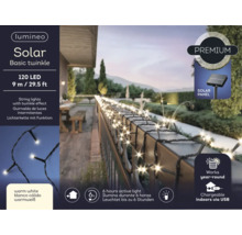 Lumineo Solárna svetelná reťaz Basic Twinkle so 120 LED a dĺžkou 9 metrov na vonkajšiu dekoráciu