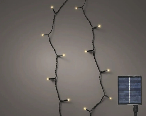 Solárna svetelná reťaz s luminiscenčnými diódami