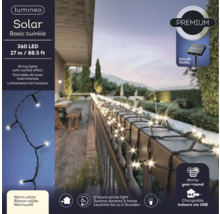 Solárna svetelná reťaz s 360 LED a dĺžkou 27 metrov na terase