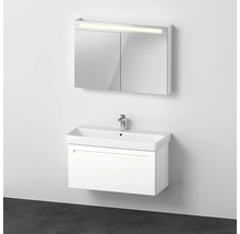 Kúpeľňová skrinka pod umývadlo so zrkadlovou skrinkou a batériou