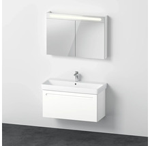 Kúpeľňová skrinka pod umývadlo so zrkadlovou skrinkou a osvetlením