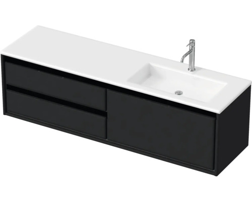 Umyvadlová skrinka s dvomi zásuvkami, umývadlová doska, umývadlo a batéria