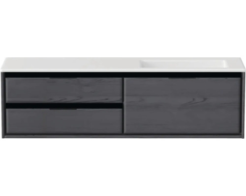 Skrinka pod umývadlo s dvomi zásuvkami a umývadlom