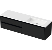 Skrinka pod umývadlo s dvomi zásuvkami a umývadlom na dosku