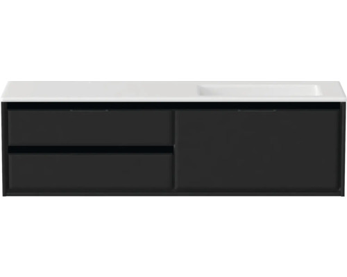 Skrinka pod umývadlo s dvomi zásuvkami a jednými dvierkami